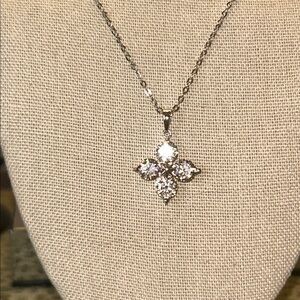 Moissanite 3.2 ct. Silver Pendant Necklace- grade D with COA